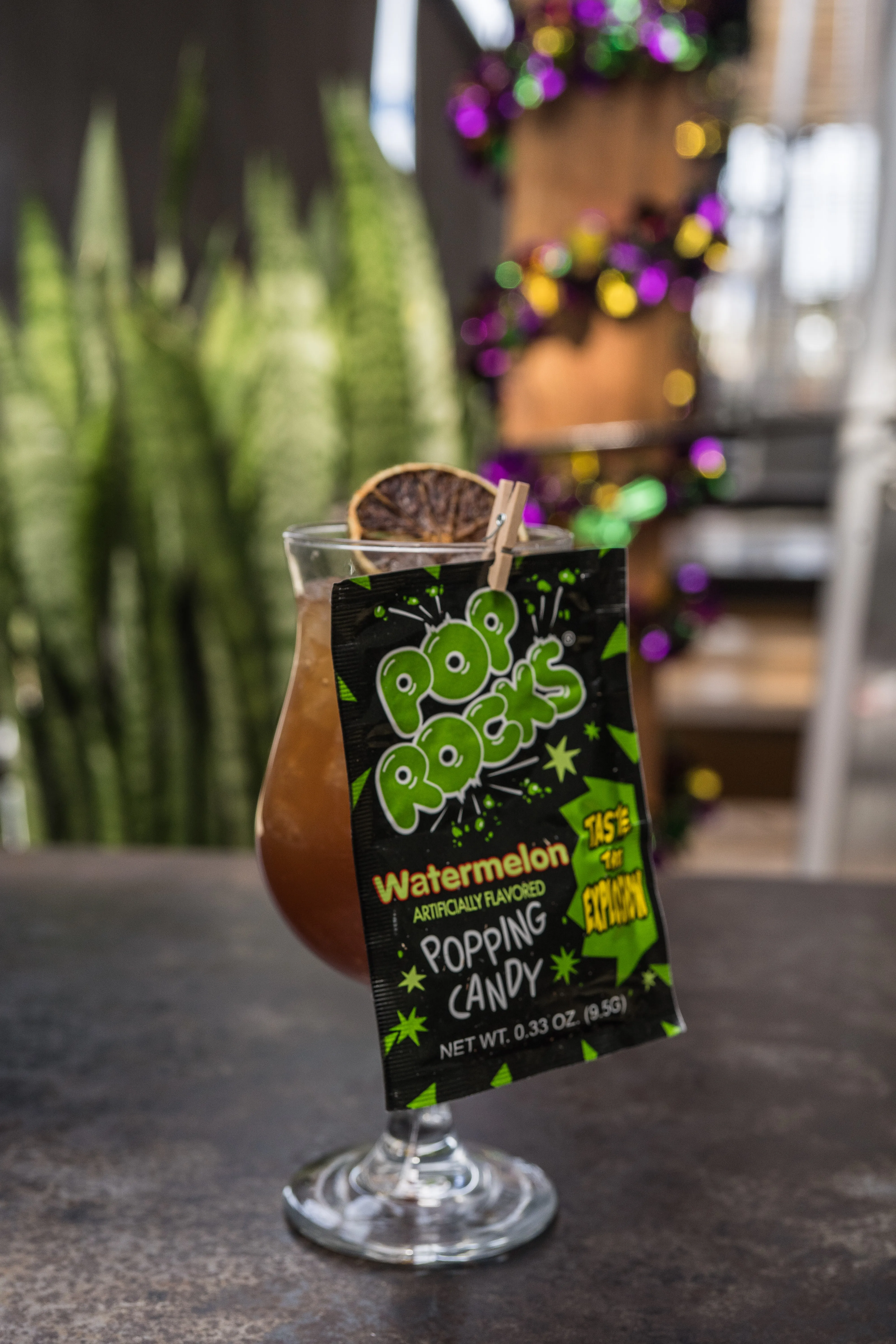 house rum - fassionola • pop rocks rim — Louisiana Purchase craft cocktail