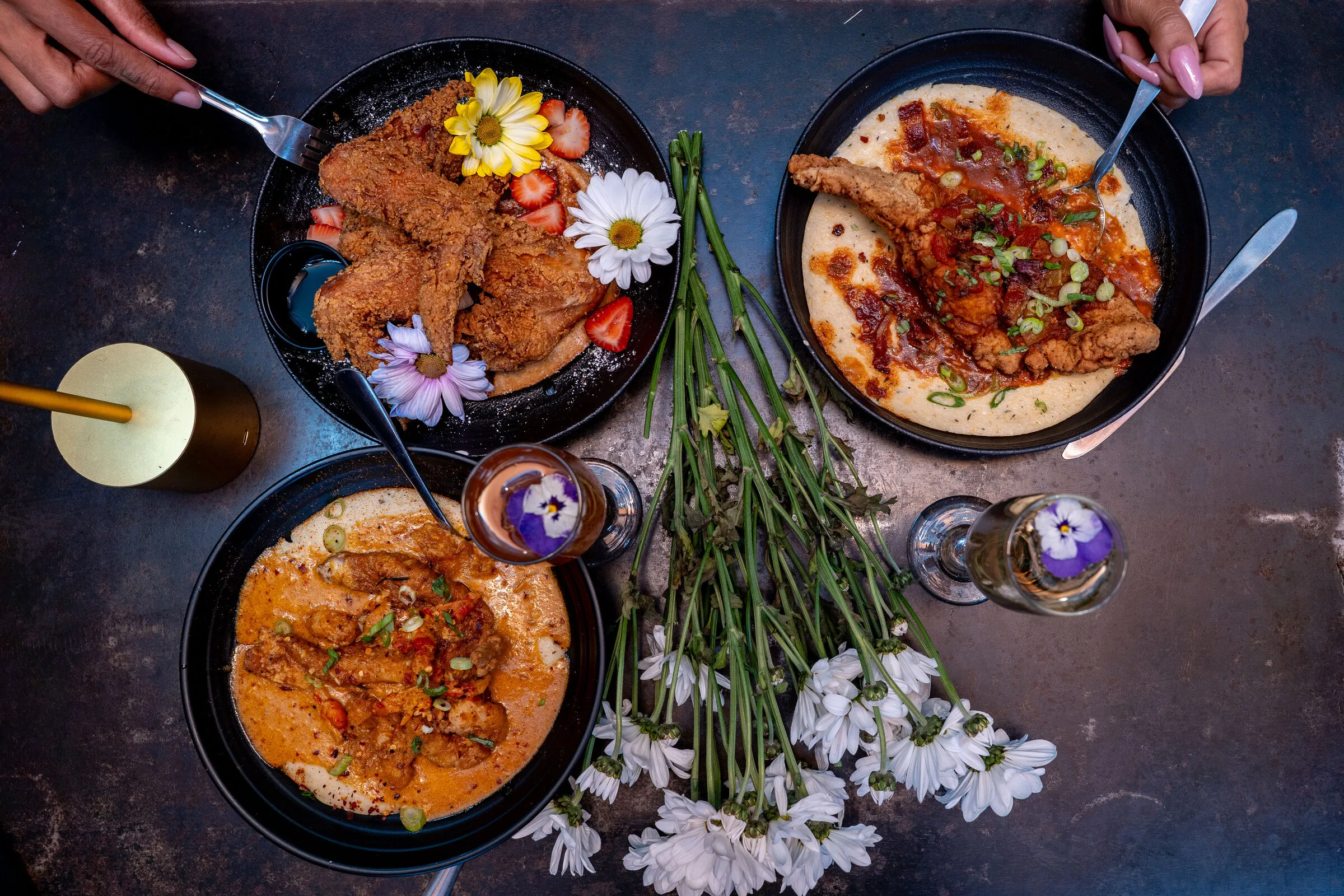 Weekend brunch spread at Louisiana Purchase North Park