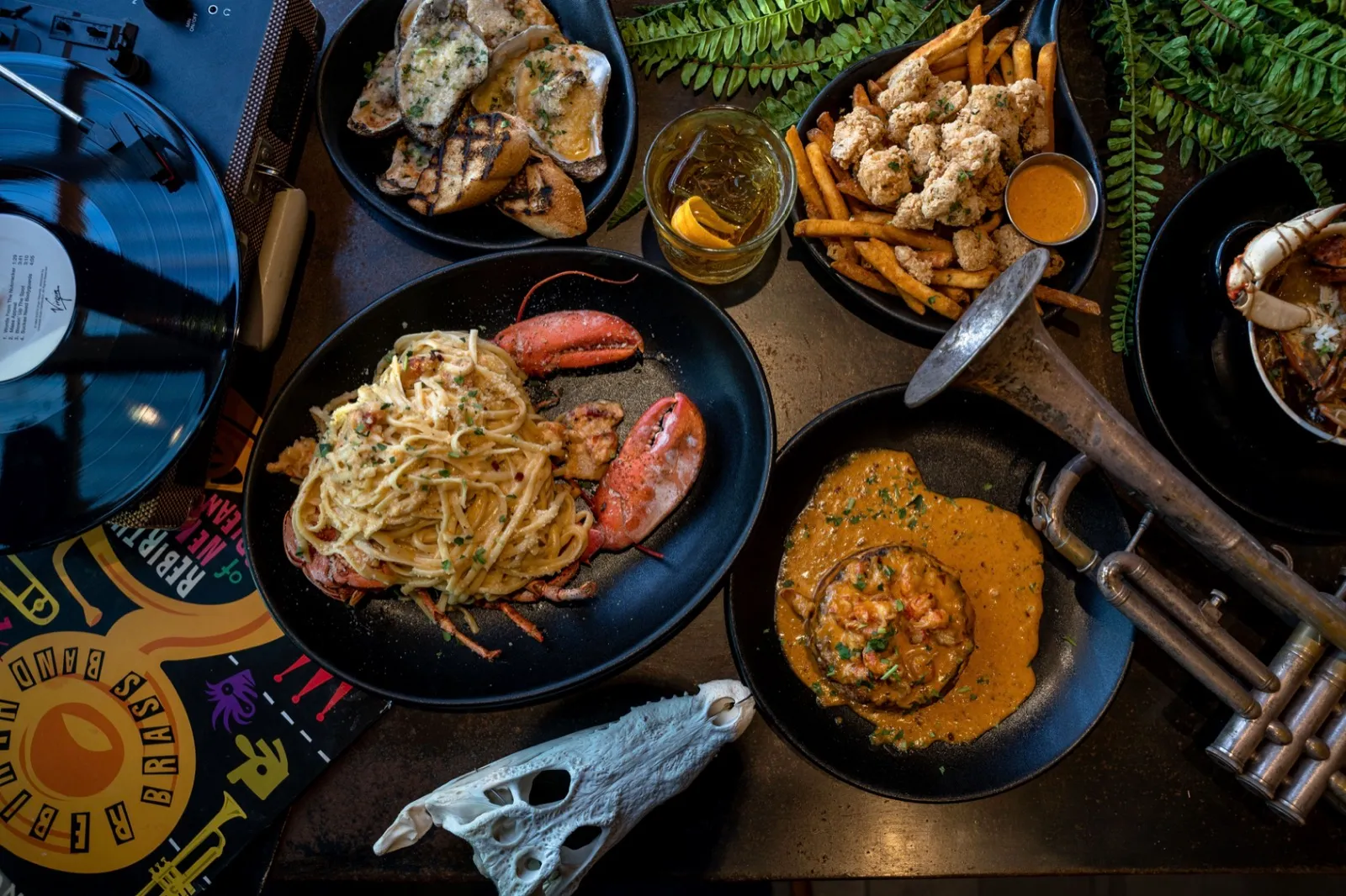 The bar at Louisiana Purchase North Park San Diego during happy hour