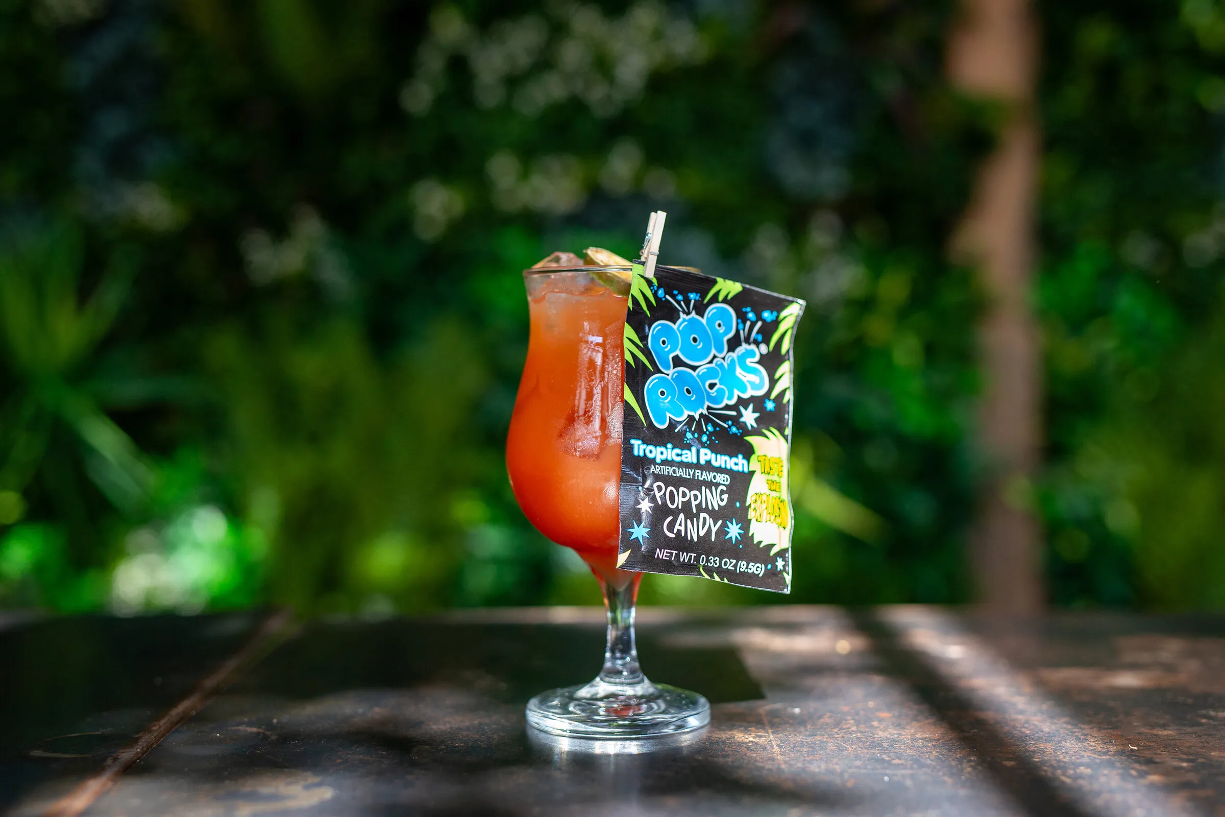 Hurricane Pop — Louisiana Purchase signature cocktail with Pop Rocks garnish