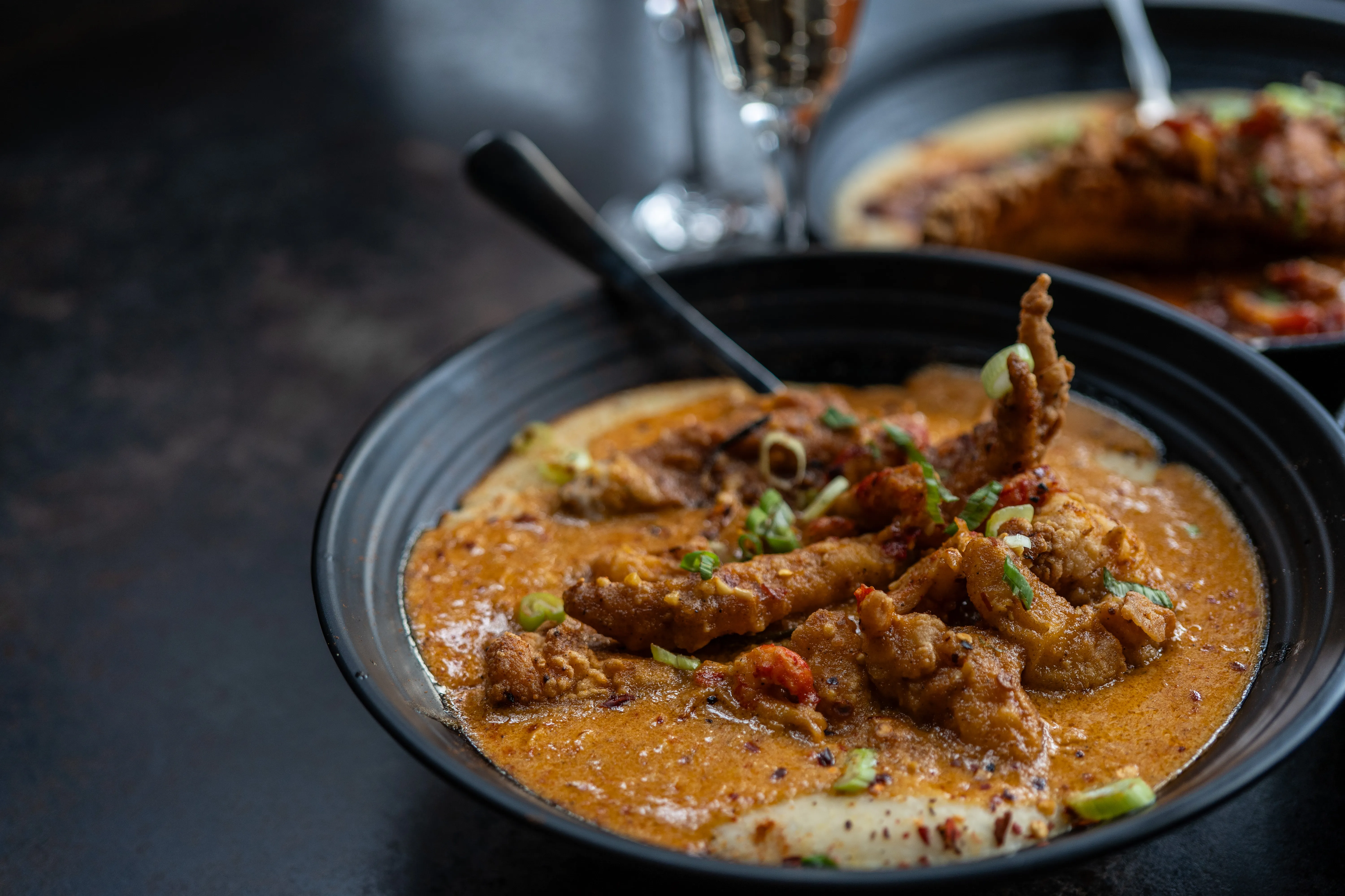 Shrimp N' Grits — brunch dish at Louisiana Purchase North Park